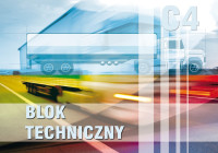 Blok techniczny C4 10k. biały Kreska